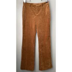 Coldwater Creek Pants Womens Size 8 Brown Pinwale Corduroy Trousers Equestrian